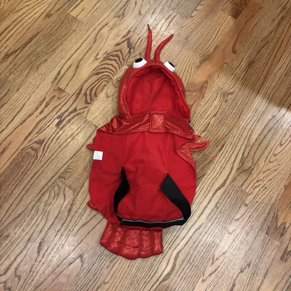 Dog Lobster Costume Red Halloween Pet Costume Size Large Funny Crab
